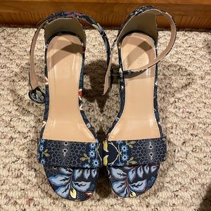 Beautiful JCrew batik wedge sandals
